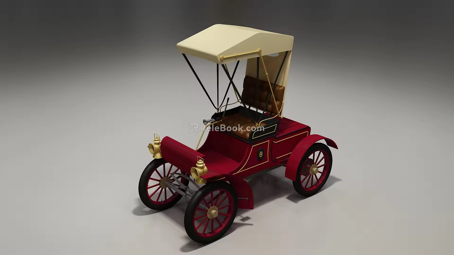 Retro Carriage Car 3d model