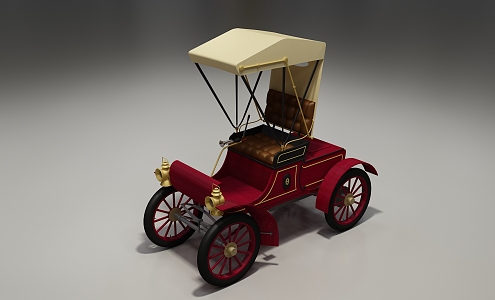 Retro Carriage Car 3d model