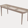Stylish Modern Outdoor Chair With Wooden Frame And Woven Rattan Seat For Garden Patio Use