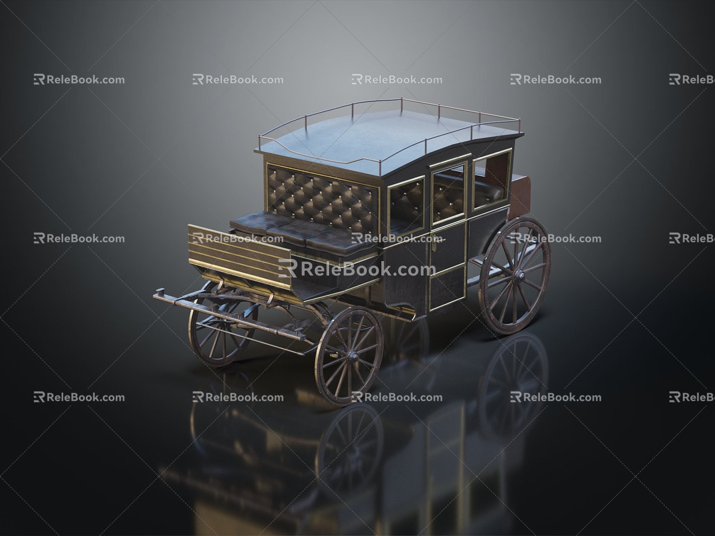 Vintage Carriage Luxury Carriage 3d model