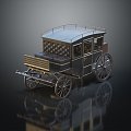 Vintage Carriage Luxury Carriage 3d model