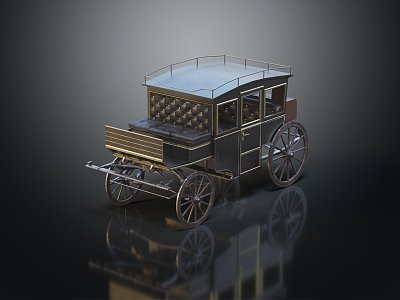 Vintage Carriage Luxury Carriage 3d model