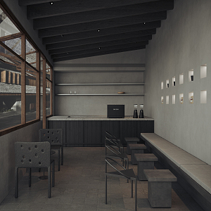 The Silent Cafe 3d model