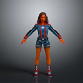 Captain America Themed Action Toy Figure With Blue Red Costume Shorts And Boots