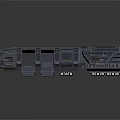 Futuristic Interstellar Spaceship Featuring Advanced Multi Module Structure For Cosmic Exploration