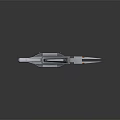 Sci Fi Weapon Design With Long Barrel Scope And Metallic Grip Details 3d model