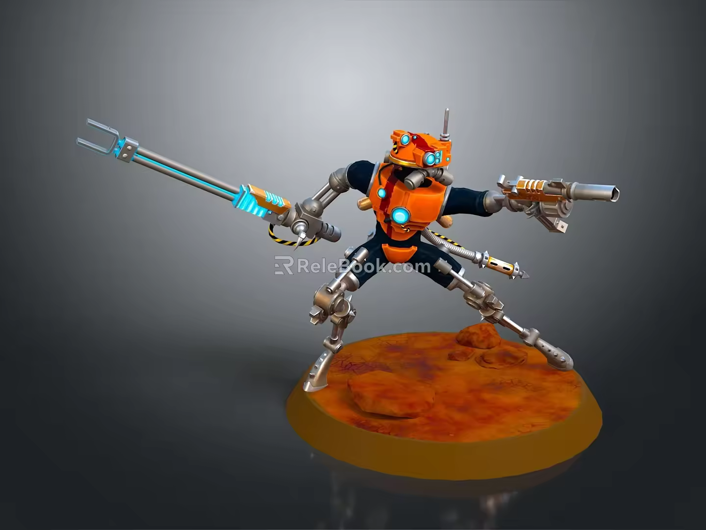 Mech Warrior Mech Soldier Machine Battlearm Mechanical Battlearm Machine Fighter Robot 3d model