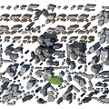 Natural Stone And Wooden Collection With Various Textures For Home Decor