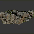 Natural Rock Formation With Green Moss And Various Colored Textures For Landscape Scenery