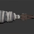 Industrial Metal Equipment With Tape Wrapped Cylindrical Body And Handle