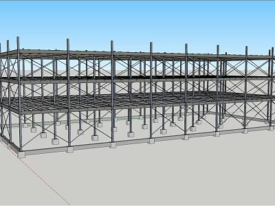 Single Sofa With Steel Frame Structure And Multi Layer Support Beams 3d model