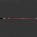 Red Fantasy Sword with Intricate Patterns Shiny Metallic Blade and Black Handle
