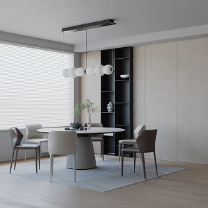 Modern dining table 3d model