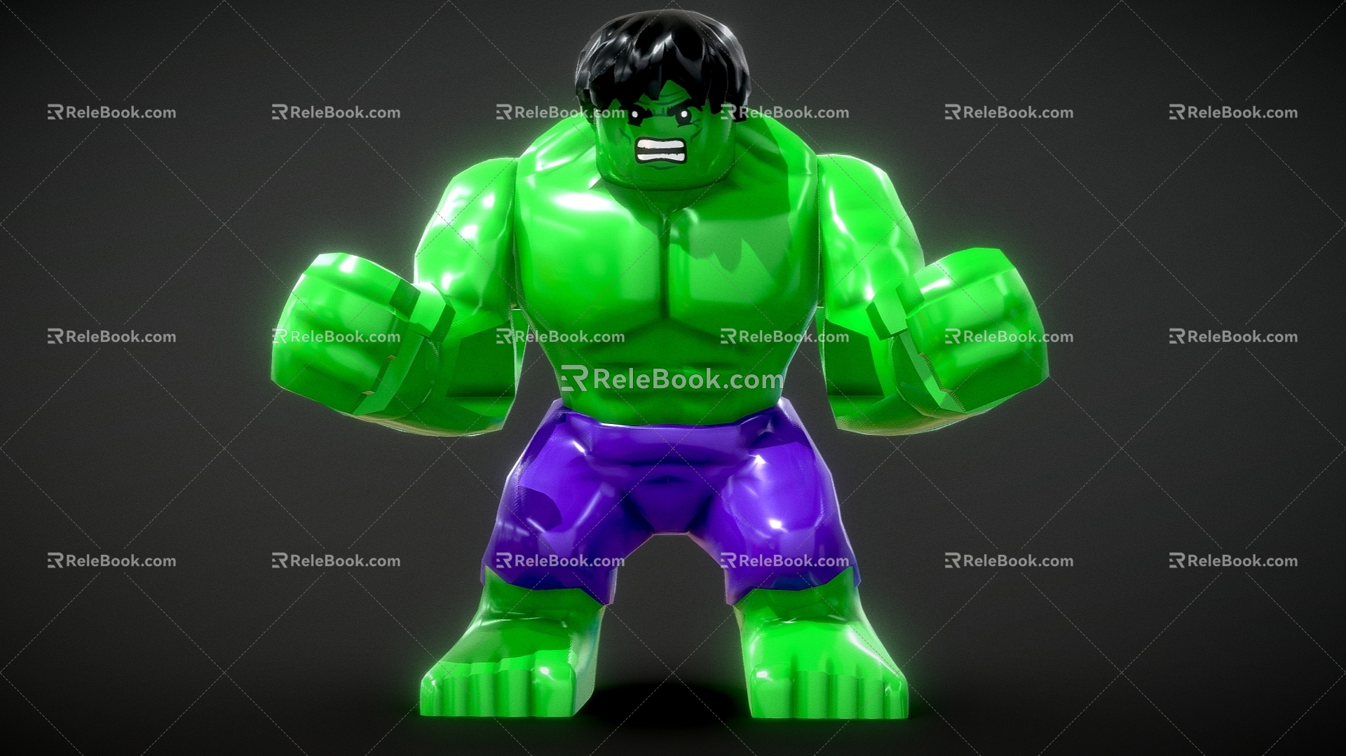 Toy Handmade Lego Doll Hulk Toy 3d model