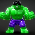 Toy Handmade Lego Doll Hulk Toy 3d model