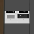Modern embedded steam oven all-in-one machine steam oven embedded direct drinking machine coffee machine water dispenser 3d model