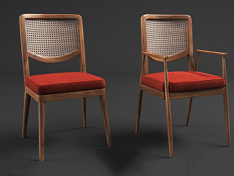 New Chinese Dining Chair 3d model