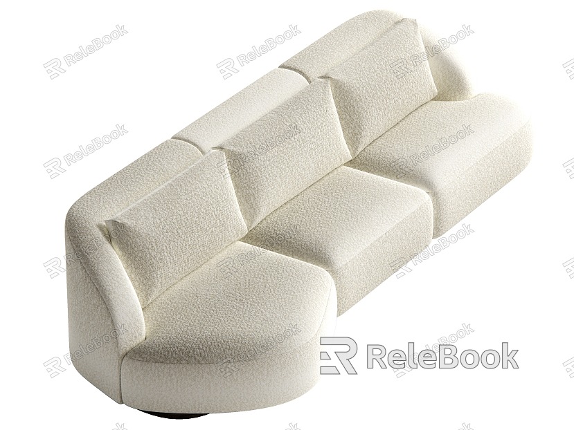 Middle-style multiplayer sofa model