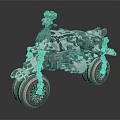 Advanced Futuristic Mechanical Motorcycle With Detailed Sci Fi Structural Components 3d model