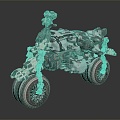 Modern Motorcycle Concept Motorcycle Science Fiction Motorcycle 3d model