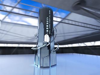 Modern Pillar Science and Technology Sense Pillar 3d model