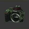 Nikon D3500 DSLR Camera Body With Lens Mount And Control Buttons