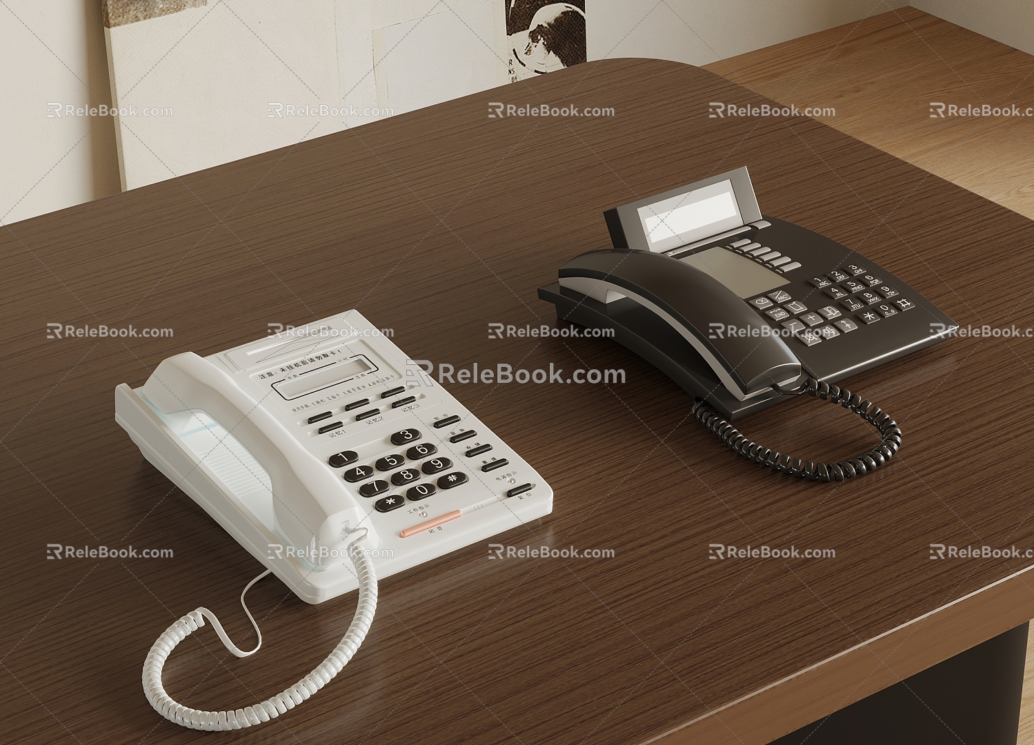 Hotel Room Telephone 3d model