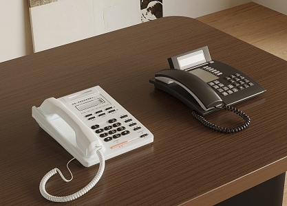 Hotel Room Telephone 3d model