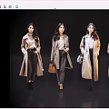 Four Women Showcasing Stylish Coat Outfits With Handbags And Casual Pants