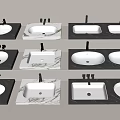 wash basin wash basin counter basin under counter basin faucet wash basin 3d model