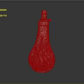 Bottle Shaped Sculpture Carving With Pink Purple Color And Intricate Surface Designs