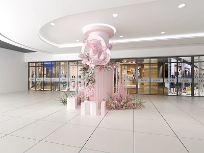Theme Design of Meichen Flower Art Shopping Mall 3d model