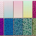 Wall Tile Macaron Gradient Seamless Ceramic Mosaic Classic Color Matching 3d model