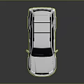 White Toyota SUV With Roof Rack And Black Tires Sleek Exterior Design