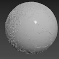 Highly Detailed 3D Render of Moon Surface with Craters and Textures