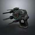 laser tower turret turntable sci-fi tower defense game tower defense sci-fi turret game turret game turret 3d model