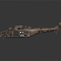 Military Helicopter With Camouflage Design Rotor System And Weapon Mounts For Aerospace Missions