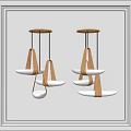 Modern chandelier combination 3d model