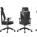 Ergonomic Office Chair With Modern Mesh Back Adjustable Height And Swivel Base