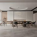 Modern table combination 3d model