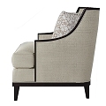 Jane European Sofa Chair Single Sofa 3d model