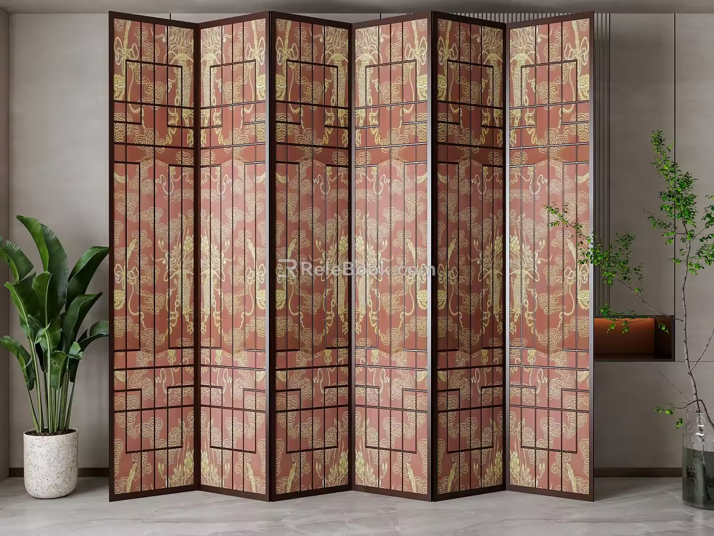 Screen partition 3d model