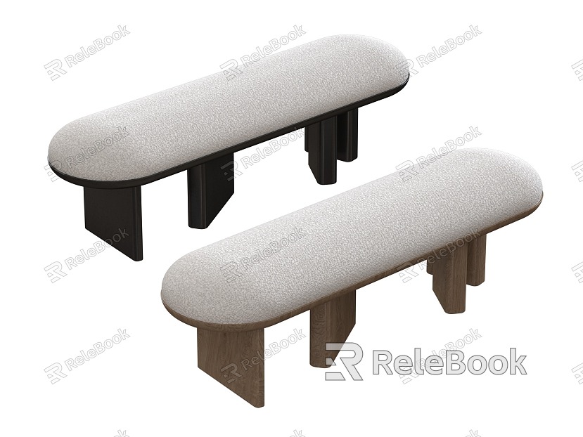 Silent Wind Sofa Stool Rectangular model