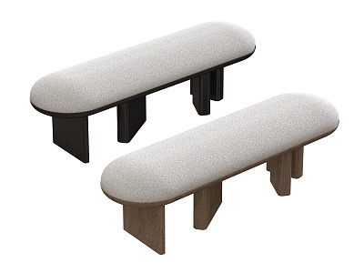 Silent Wind Sofa Stool Rectangular model