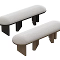 Silent Wind Sofa Stool Rectangular 3d model