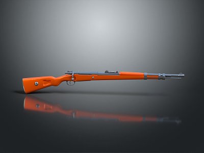 rifle semi-automatic rifle combat rifle battle rifle carbine war rifle attack rifle 3d model