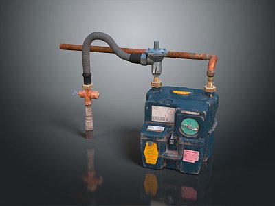 Instrument gas meter gas meter liquefied gas meter 3d model