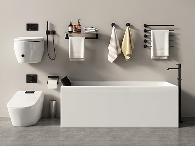 Bathtub Toilet Integrated Bathtub Freestanding Bathtub Bathroom Products Toiletries model