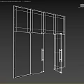 Modern Glass Shower Door With Silver Handle And Black Frame Design