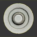 Elegant Celadon Plate And Bowl With Intricate Carved Lotus Pattern Design